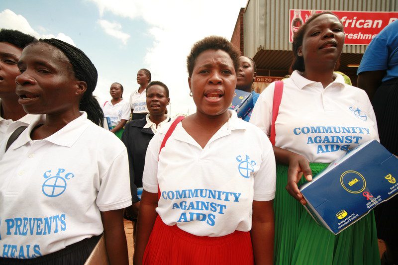 Women from Centre for Positive Care, an OAus/ JOHAP partner in Thohoyandou in the Limpopo Province, South Africa