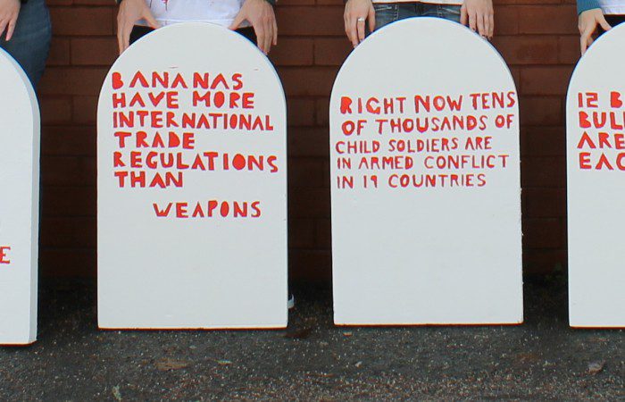 Arms TradeTreaty Hands and tombstones
