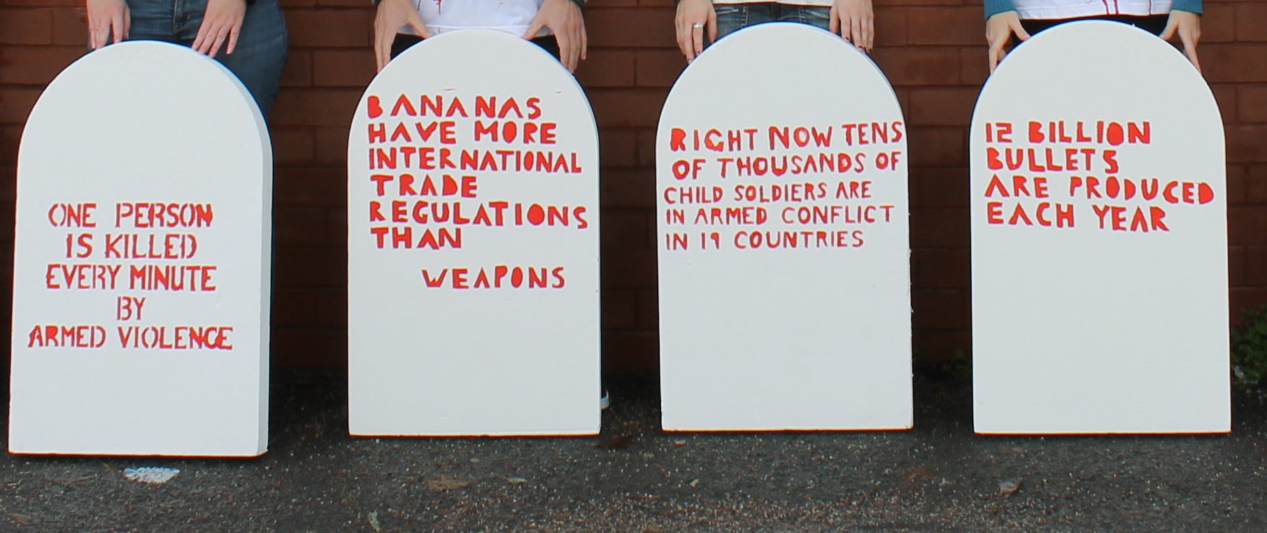 Arms TradeTreaty Hands and tombstones