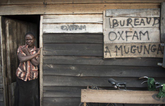 Photo: Oxfam's office in Mugunga camp, DRC. Photo: Colin Delfosse/Oxfam