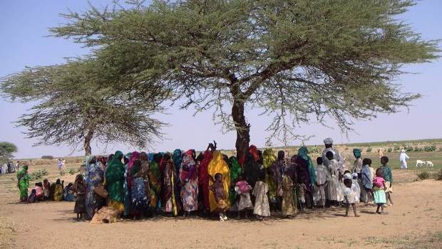 darfur women village meeting 13624 adrian mcintyre