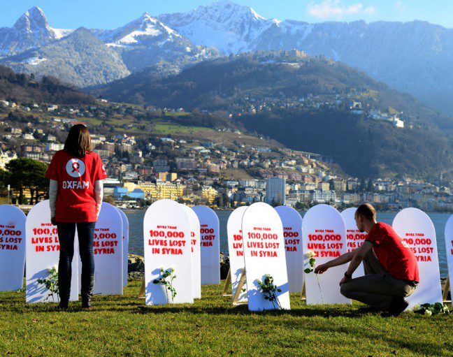 Oxfam campaigners in Montreux4