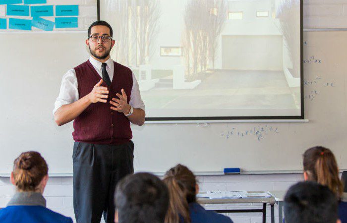 Fadi Elbarbar teaches at St Monica's in Epping where he introduced interactive Fairtrade resources.