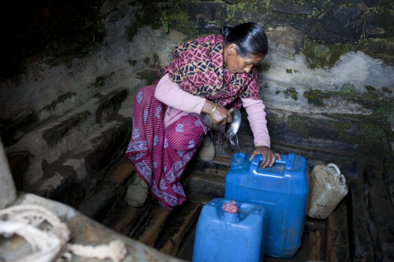 The water that Hira collects is dirty and unsafe