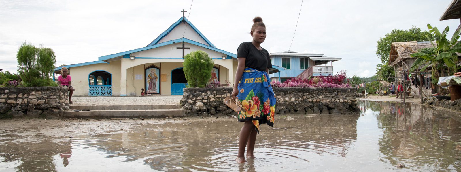 Communities in Solomon Island facing climate crisis. Photo: Collin Leafasia/Oxfam